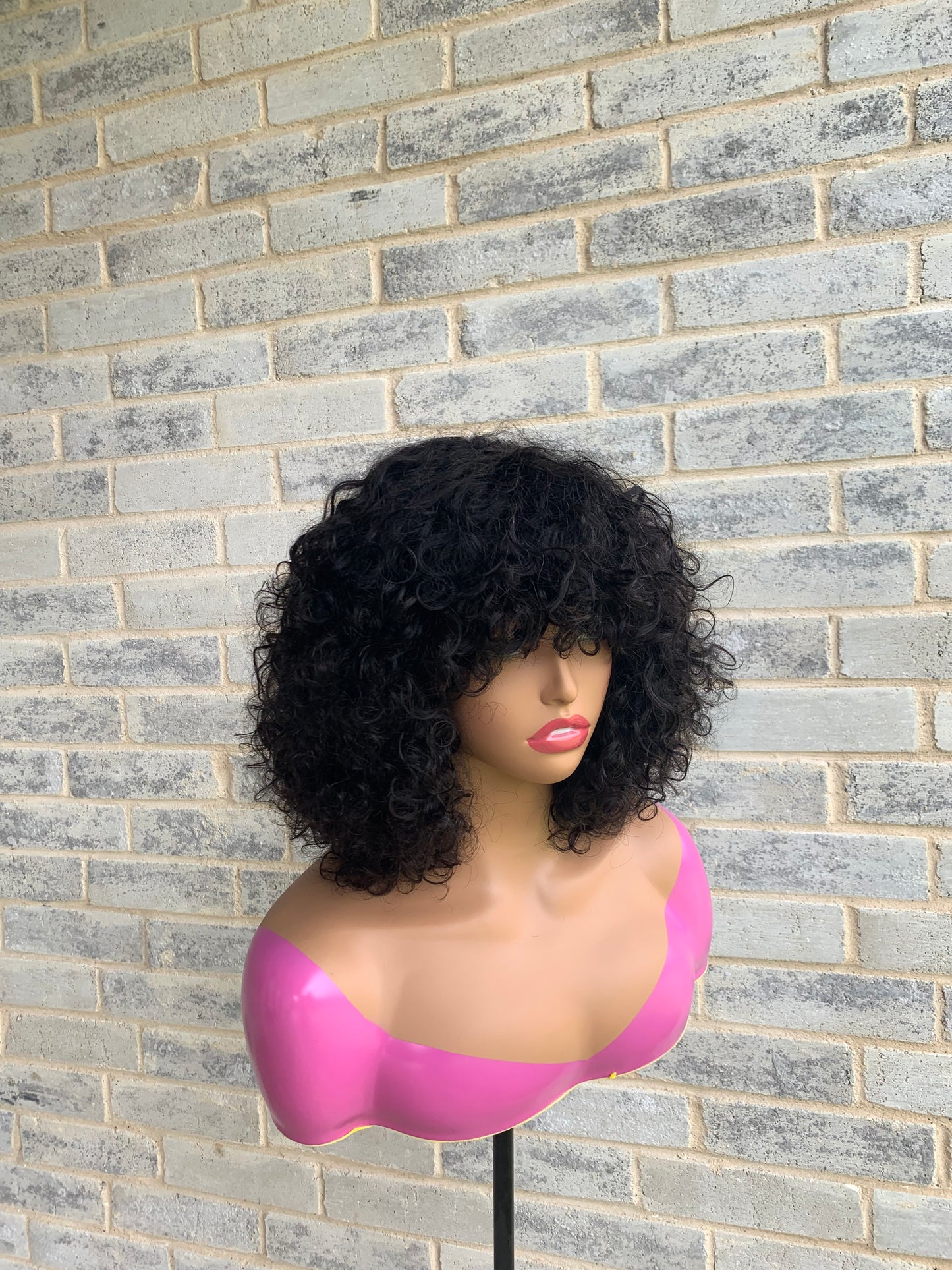 SA luxury curls with bangs